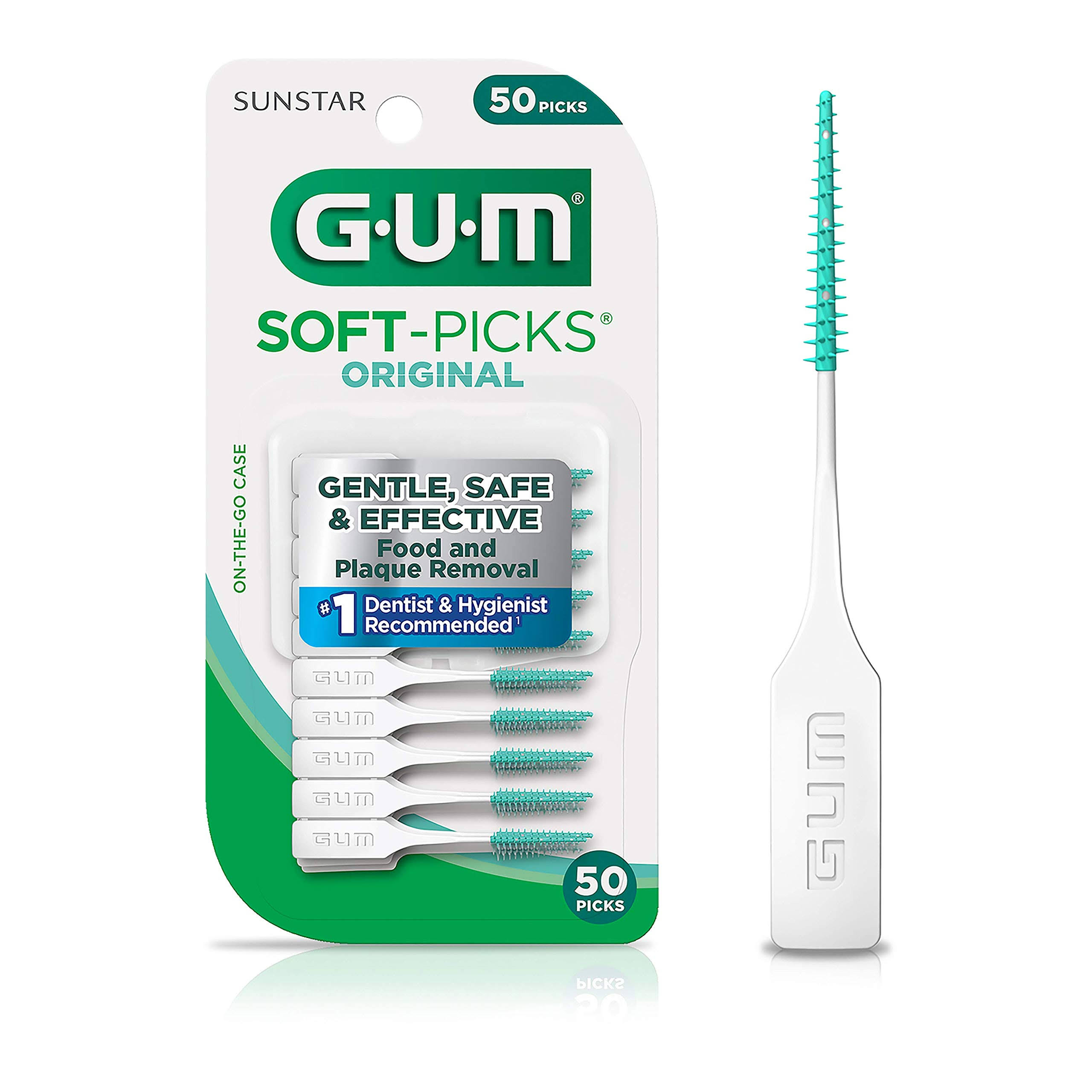 Gum - 6323r Soft-Picks Original Dental Picks, 50 Count