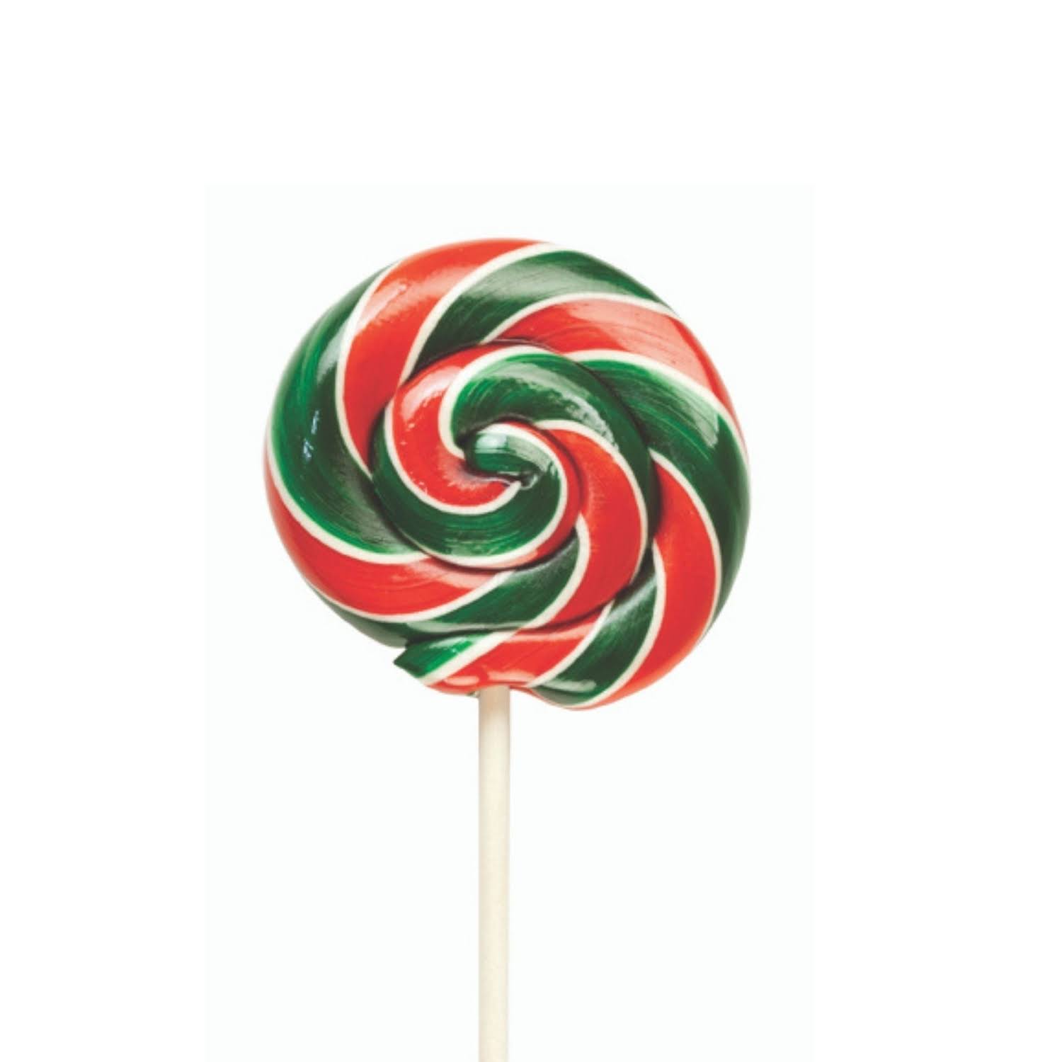 Hammonds Candy Cherry Lollipop - Green Red Stripe, 1oz