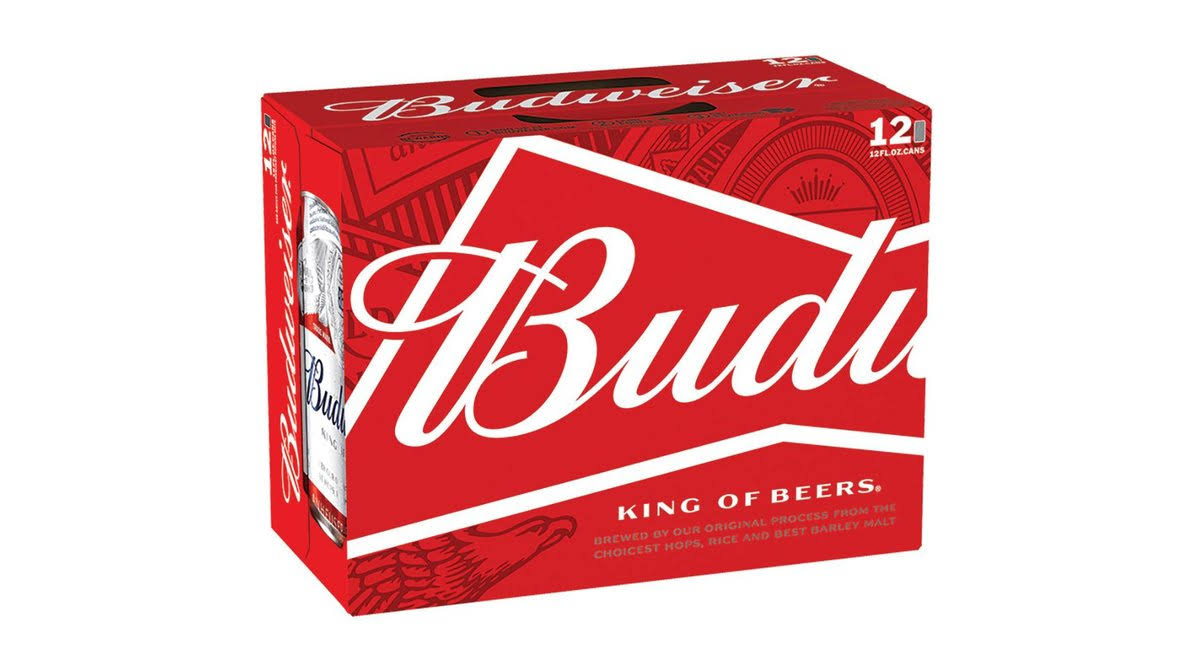 Budweiser Beer - 12 fl. oz. Cans, 12 Pack