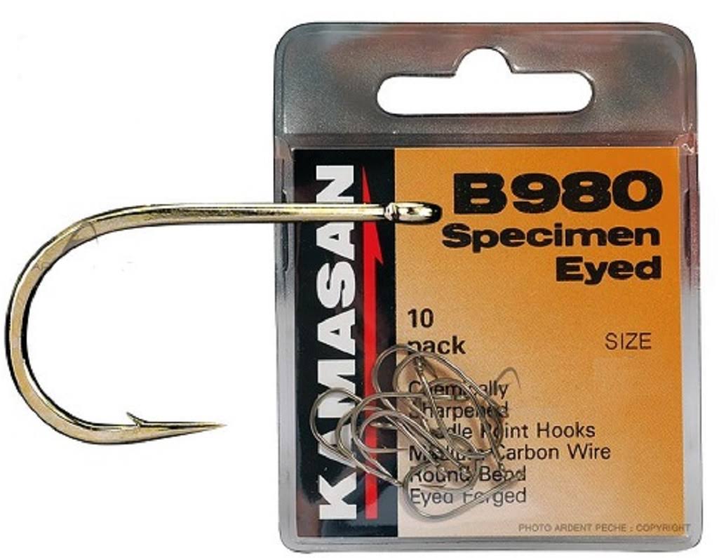 Kamasan B980 Specimen Eyed Micro Barbed Hooks 
