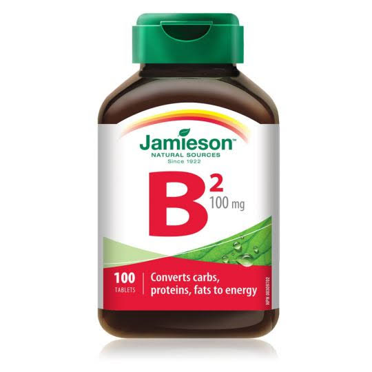 Jamieson Vitamin B2 Riboflavin Supplement - 100 Tablets