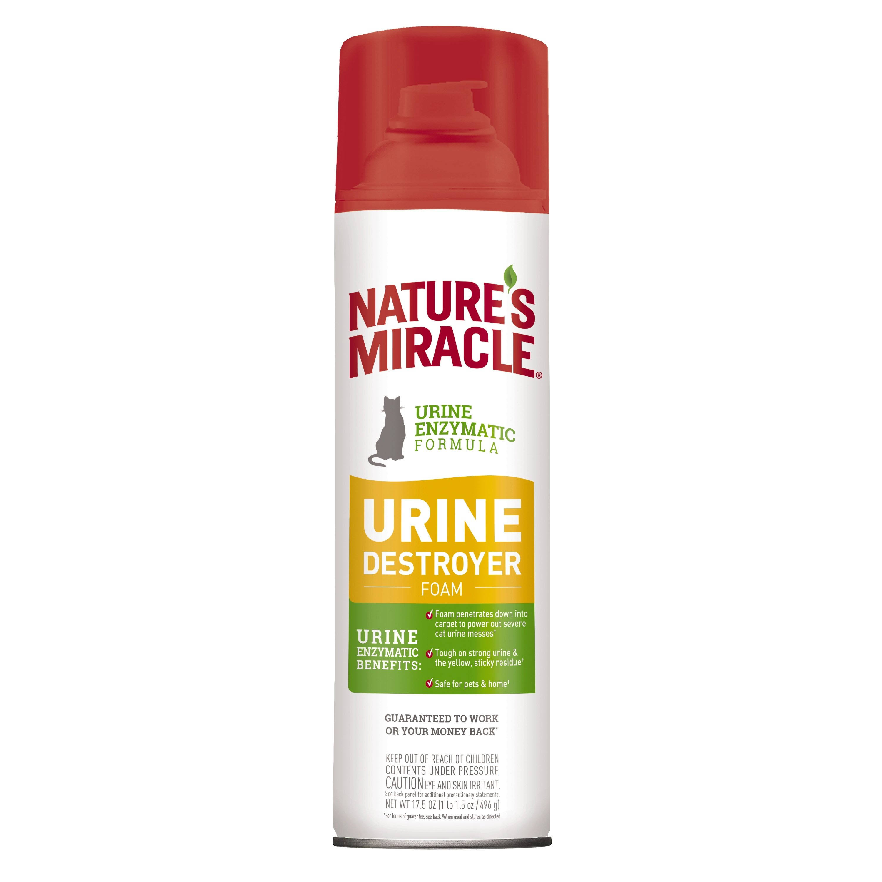 Nature's Miracle Nm Cat Urine Destroyer Foam, 17.5 Oz Can