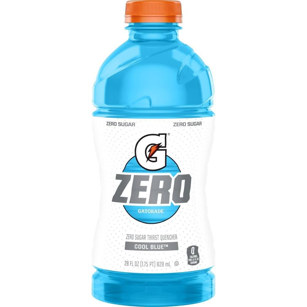 Gatorade Thirst Quencher, Zero Sugar, Cool Blue - 28 fl oz