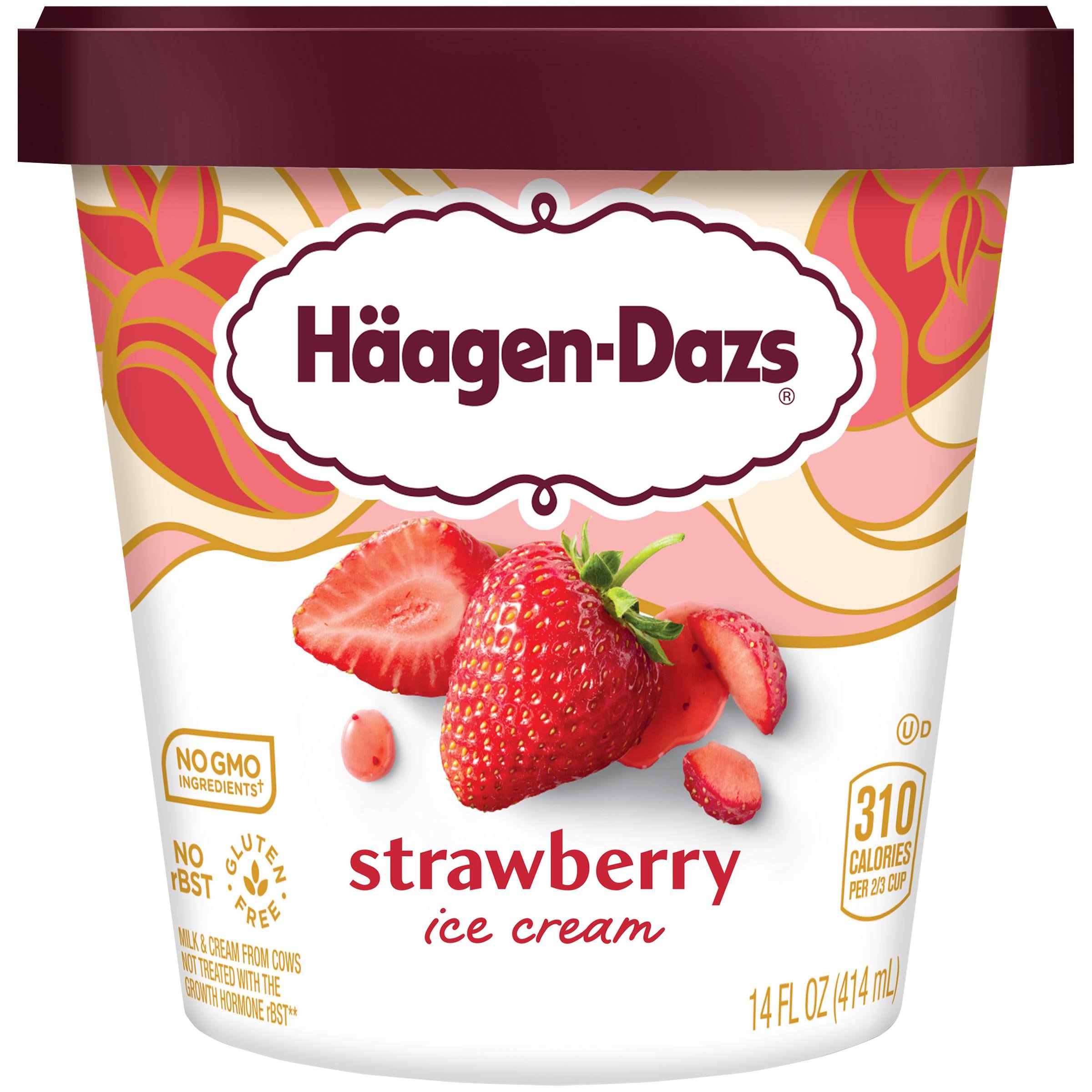 Häagen-Dazs Strawberry Ice Cream - 14oz