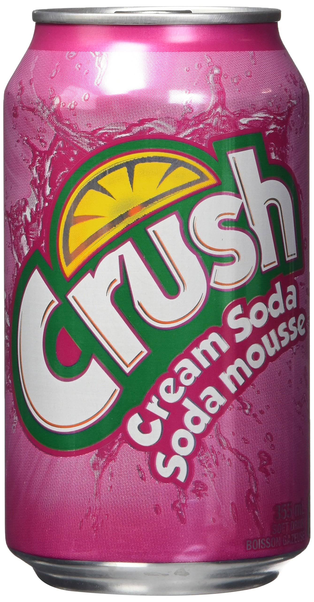 Crush Cream Soda Carbonated Soft Drink - 12 Cans, 7092ml