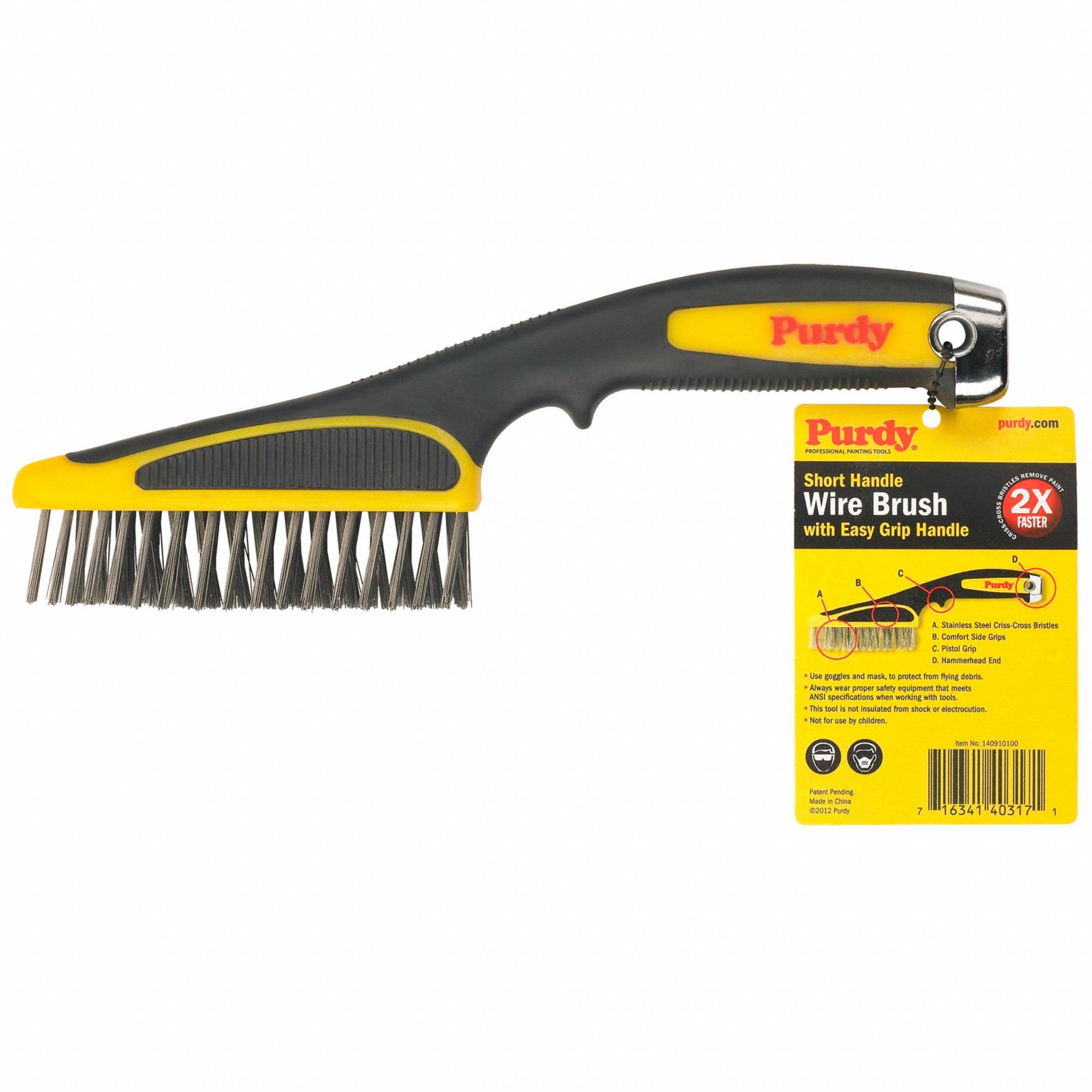 Purdy Surface Prep Tool - Short Handle, Wire Brush, 11"