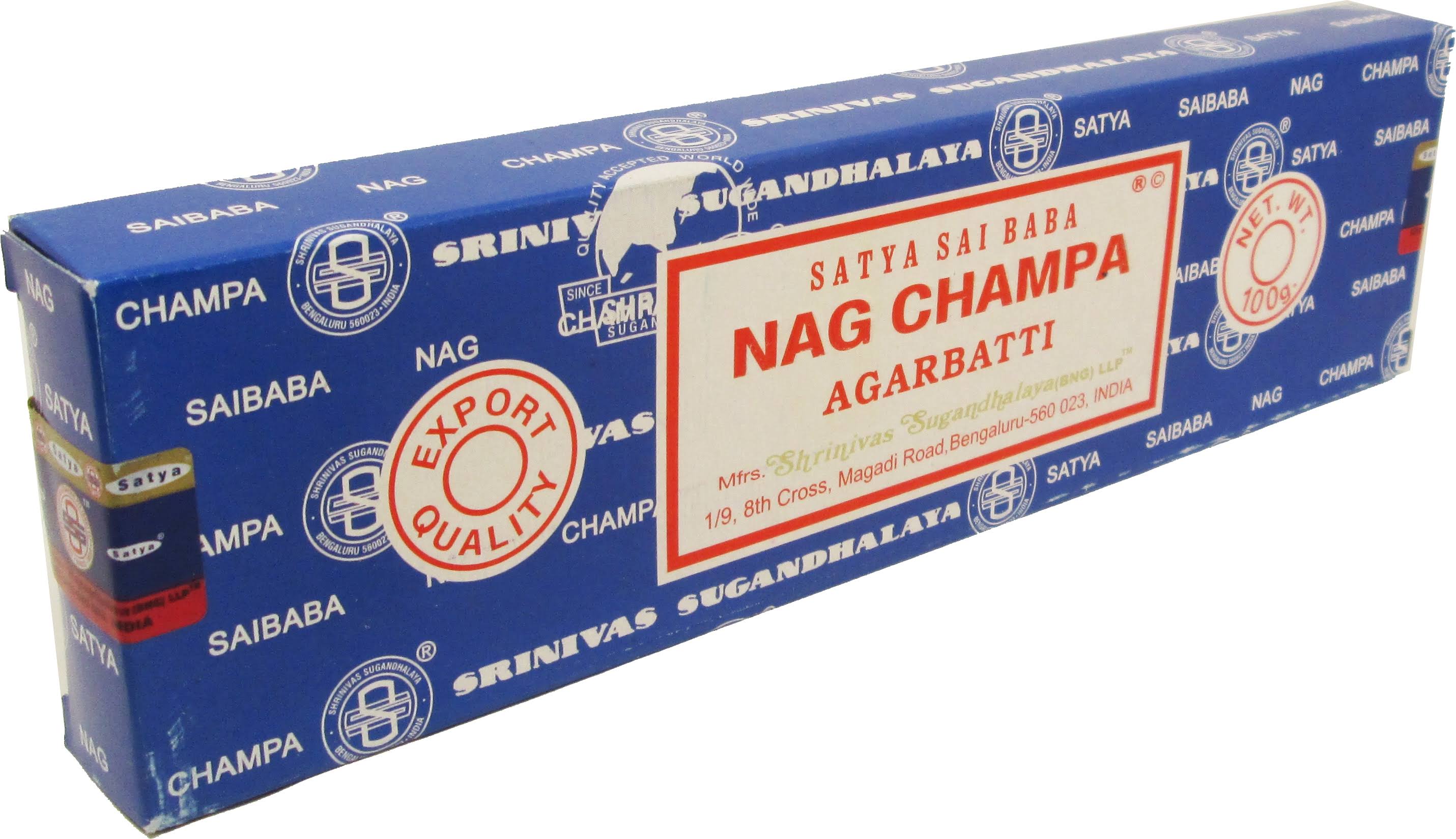 Satya Sai Baba Classic Nag Champa Agarbatti Boxed Incense Sticks [100 G - Brown]