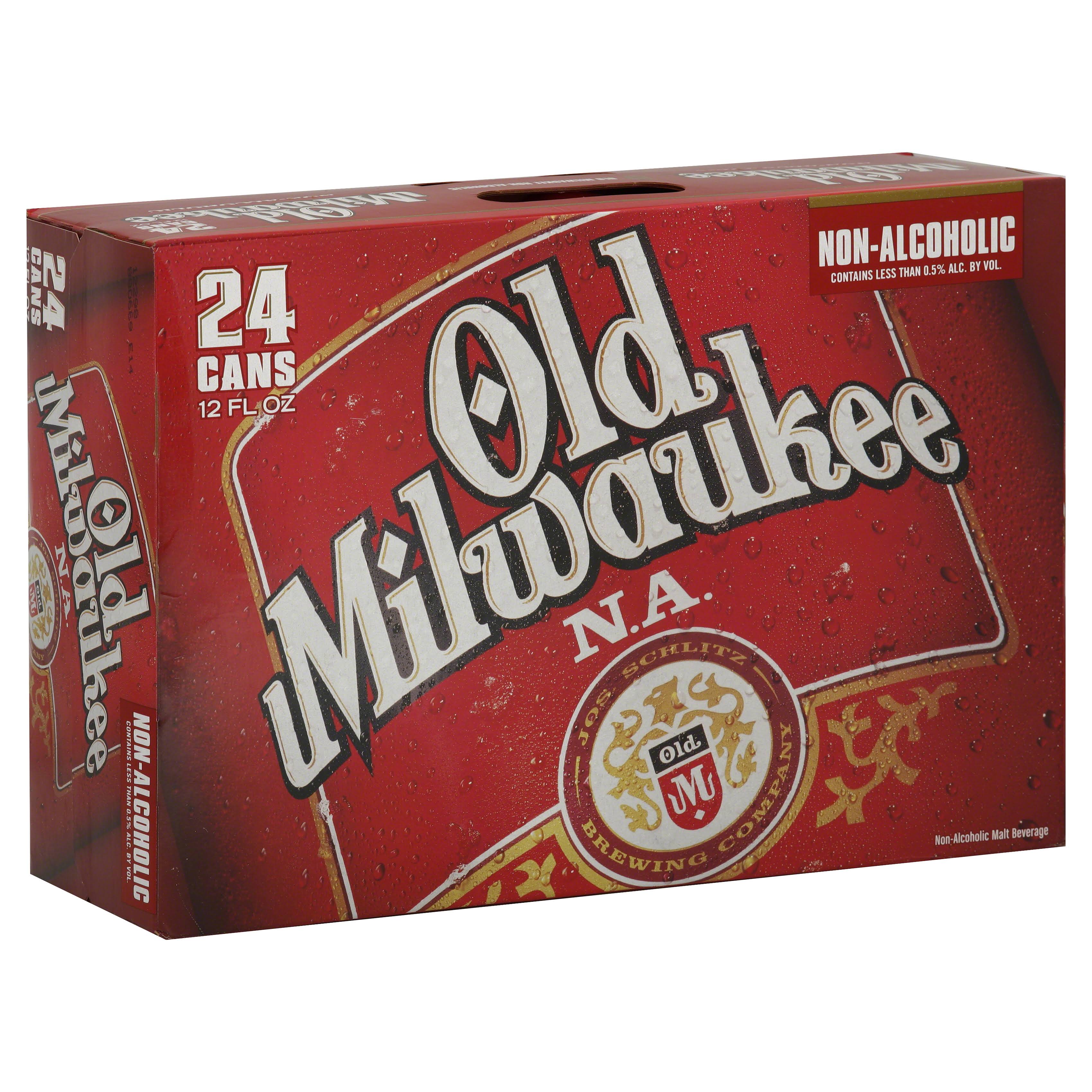Old Milwaukee Non-Alcoholic Malt Beverage - 24 Cans