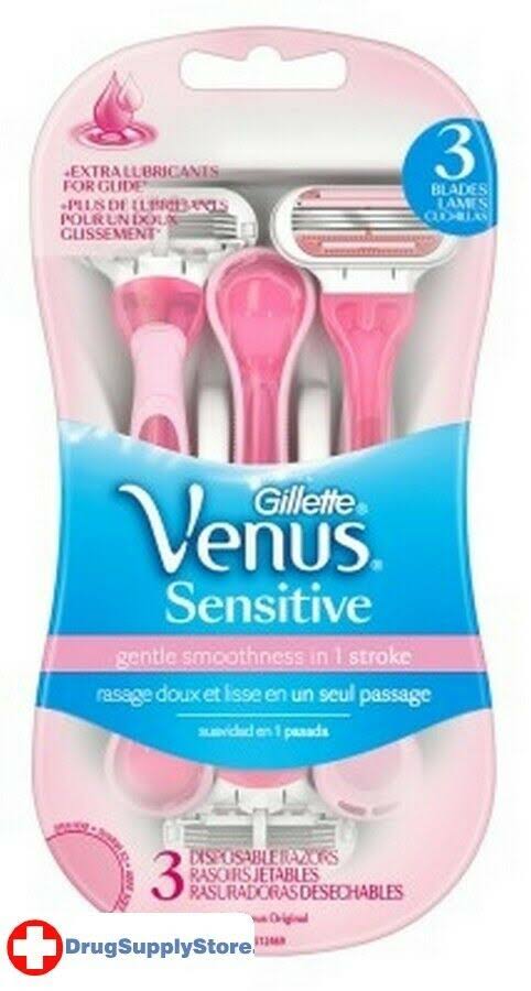 Gillette Venus Sensitive Disposable Razors - 3pk