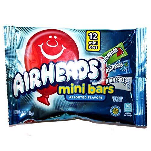 Air Heads Mini Bars - Assorted Flavors, 12pcs