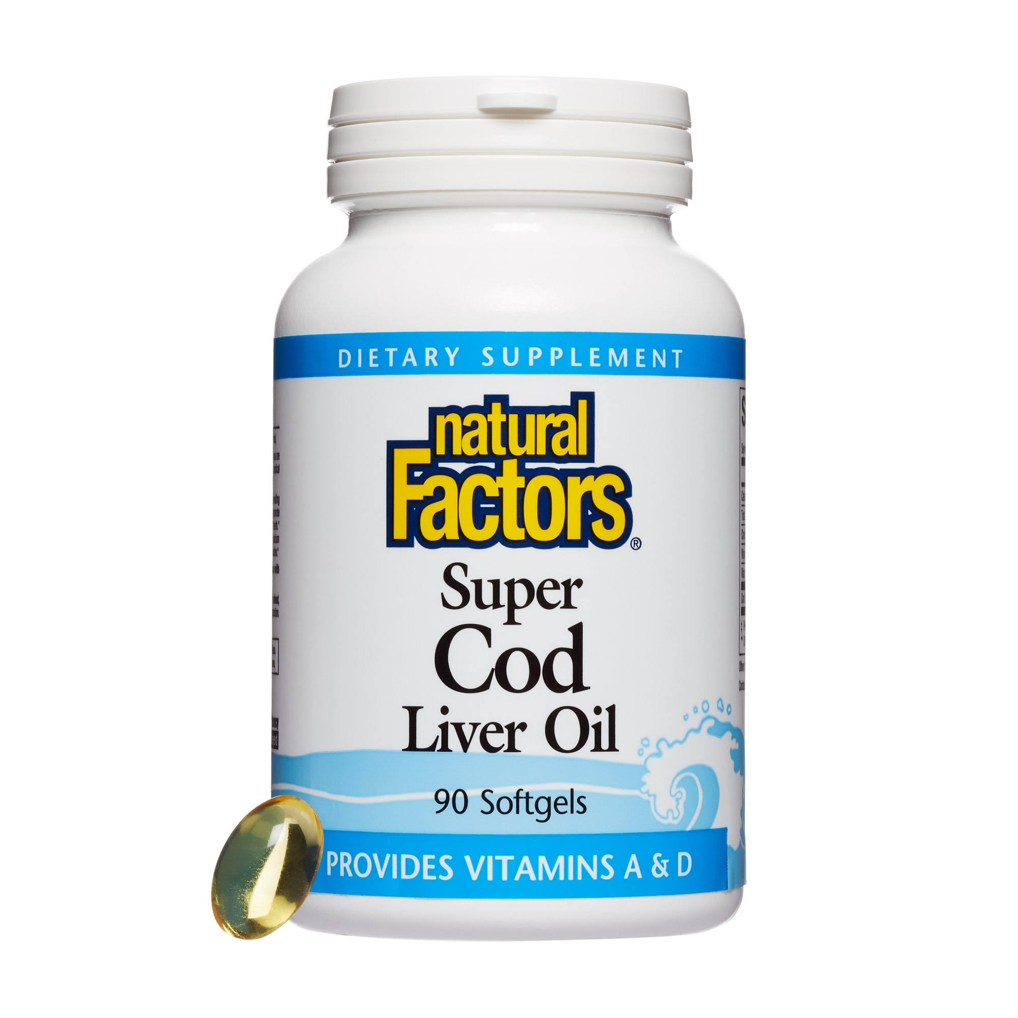 Natural Factors Super Cod Liver Oil Softgels - x90