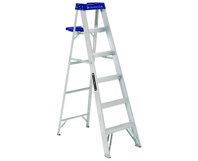 Louisville Ladder Duty Rating Stepladder - Aluminum, 6'