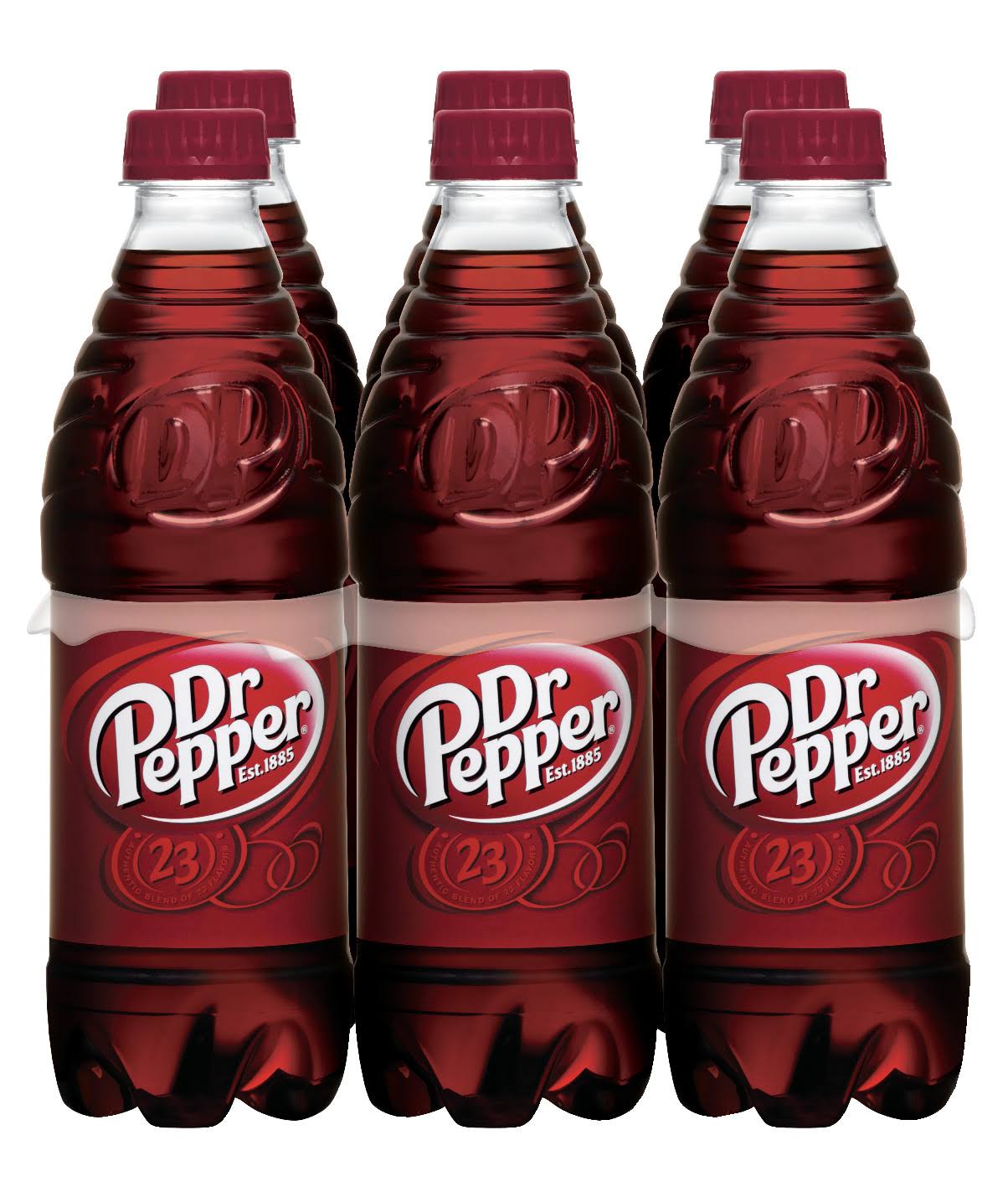 Dr Pepper Soda - 0.5L, 6ct