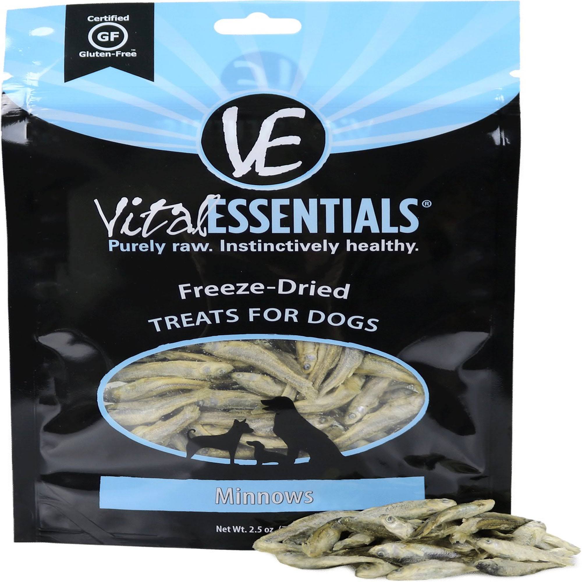 Vital Essentials Minnows Freeze-Dried Raw Dog Treats, 2.5oz