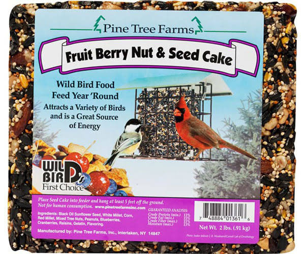 Pine Tree 1361 Seed Cake - Fruit Berry Nut And Seed, 2lb