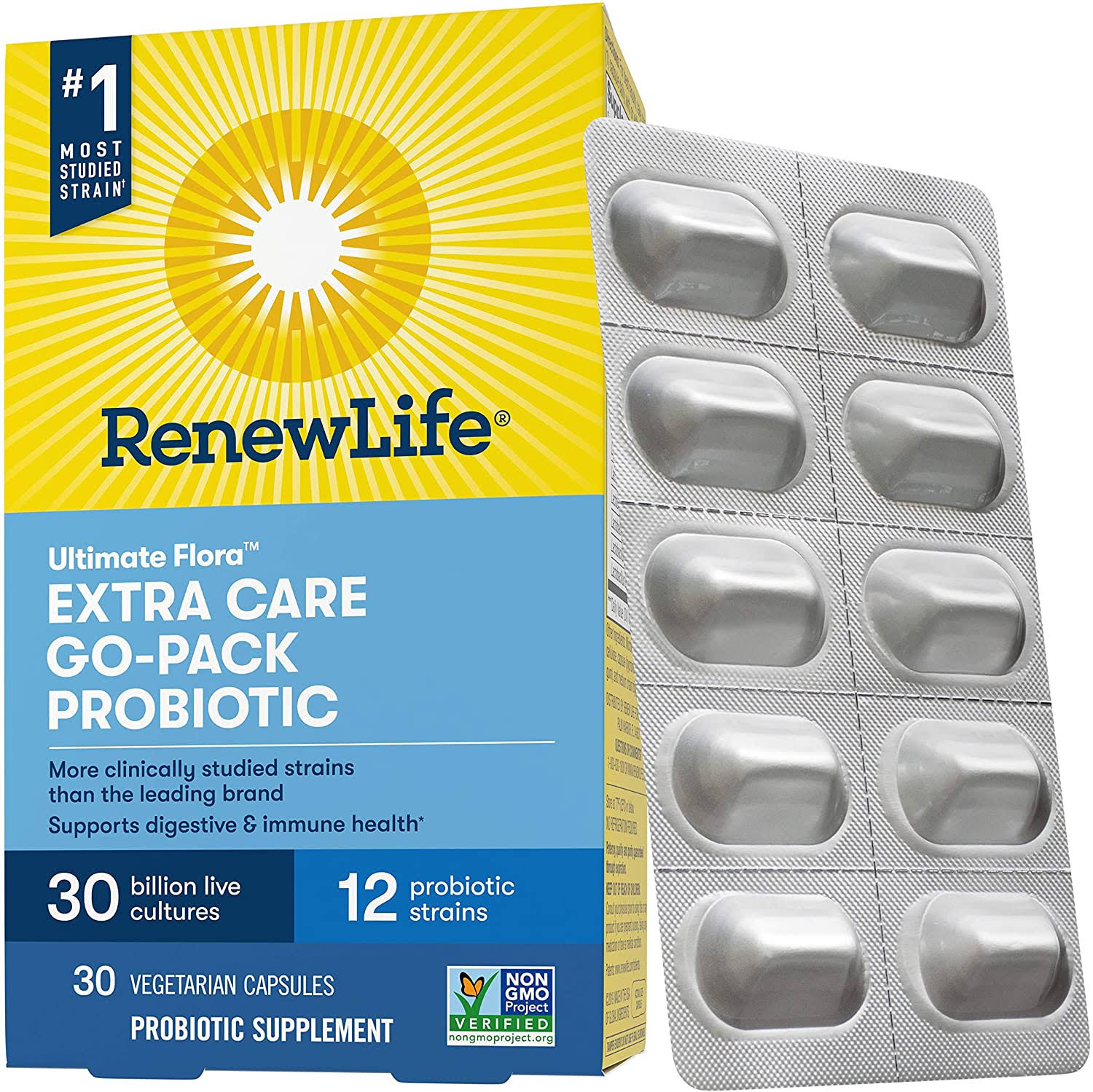 ReNew Life Ultimate Flora Probiotic - 30 Vegetarian Capsules