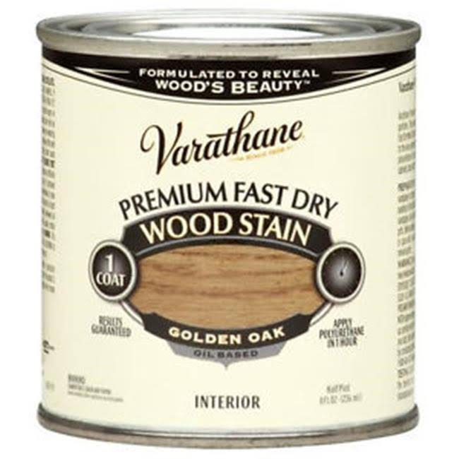 Varathane Fast Dry Oil Wood Stain - 1/2 pt, Golden Oak