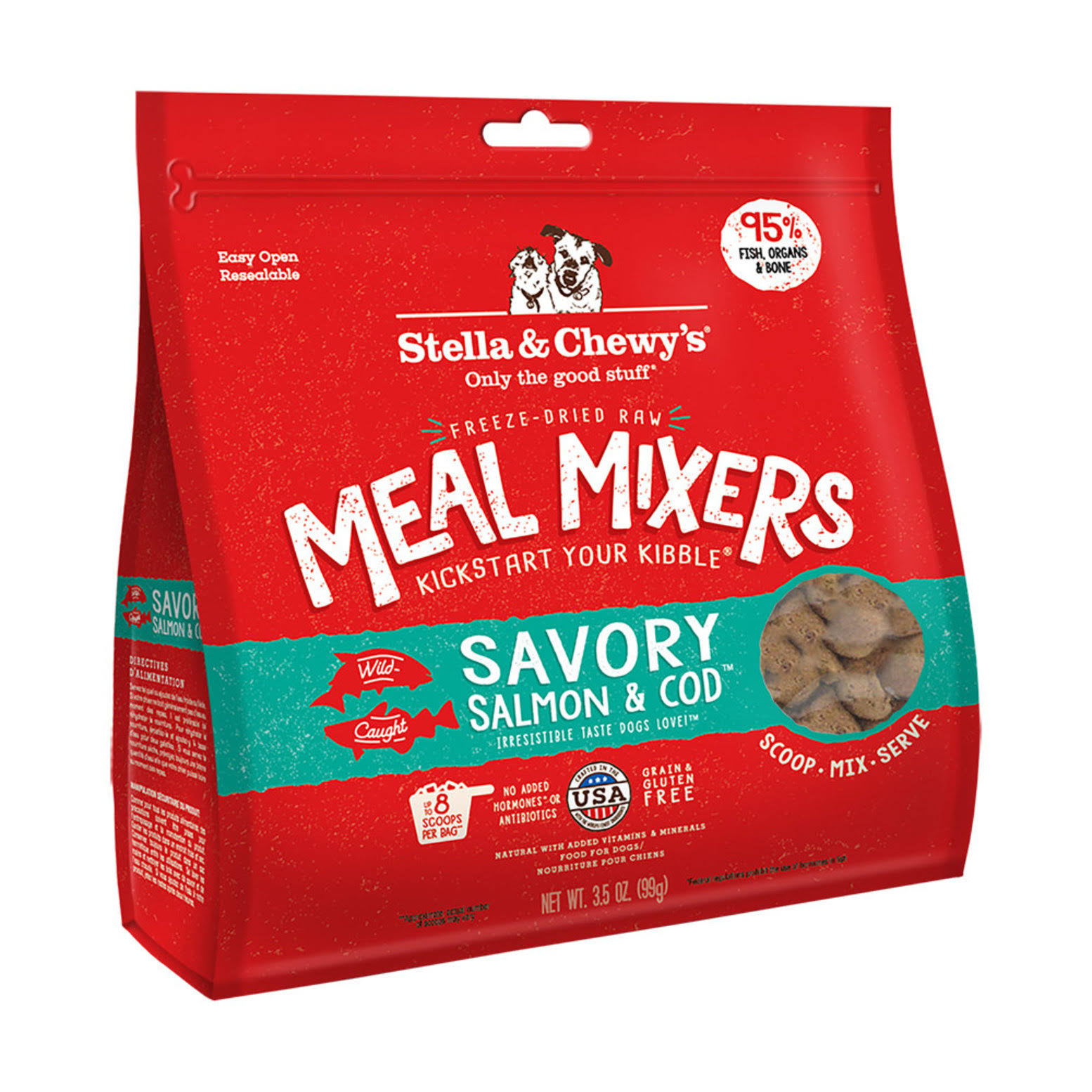Stella & Chewy's Savory Salmon & Cod Mixers Dog Food Enhancer