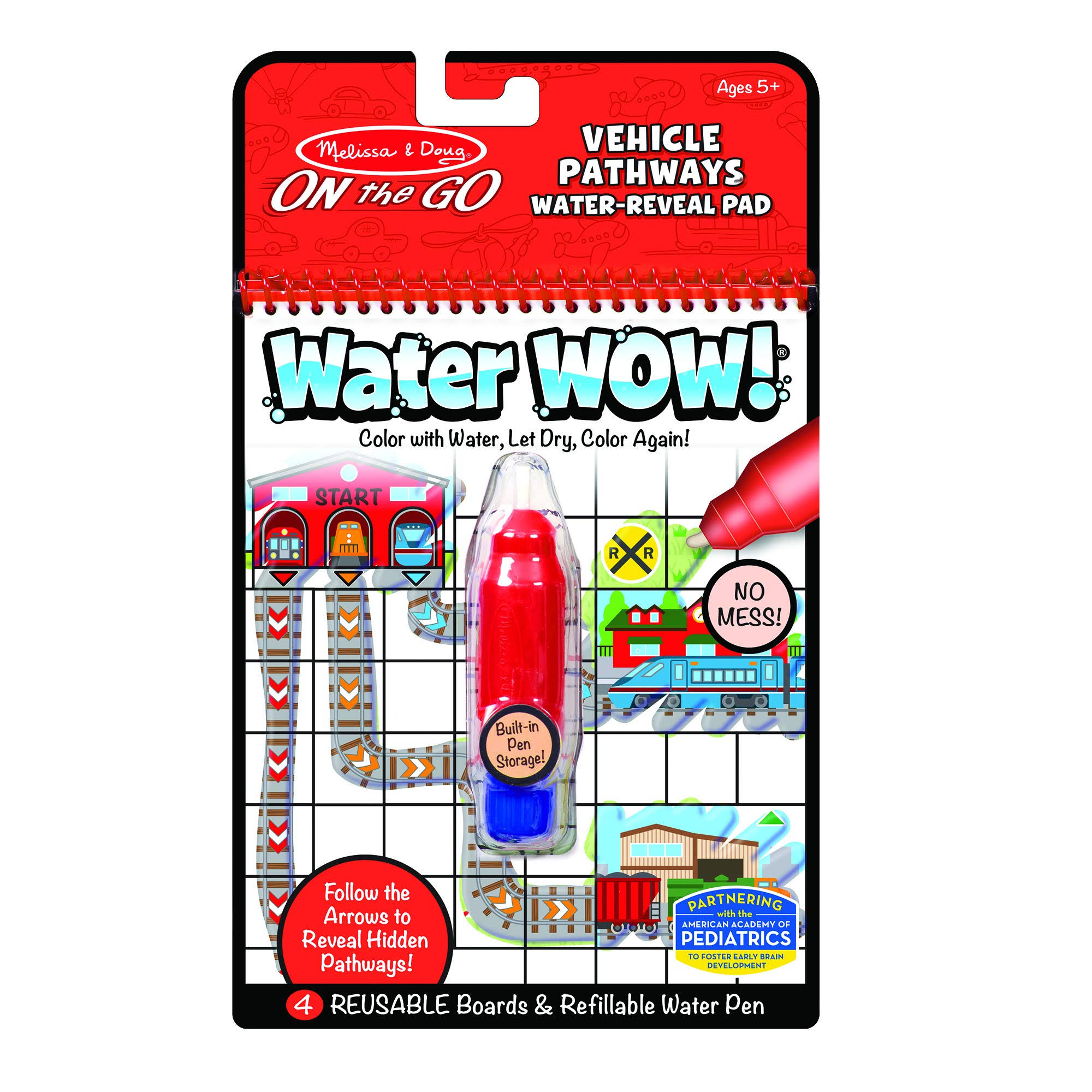 Melissa & Doug On The Go Water Wow! Reusable Water-Reveal Activity Pad ?Vehicle Pathways