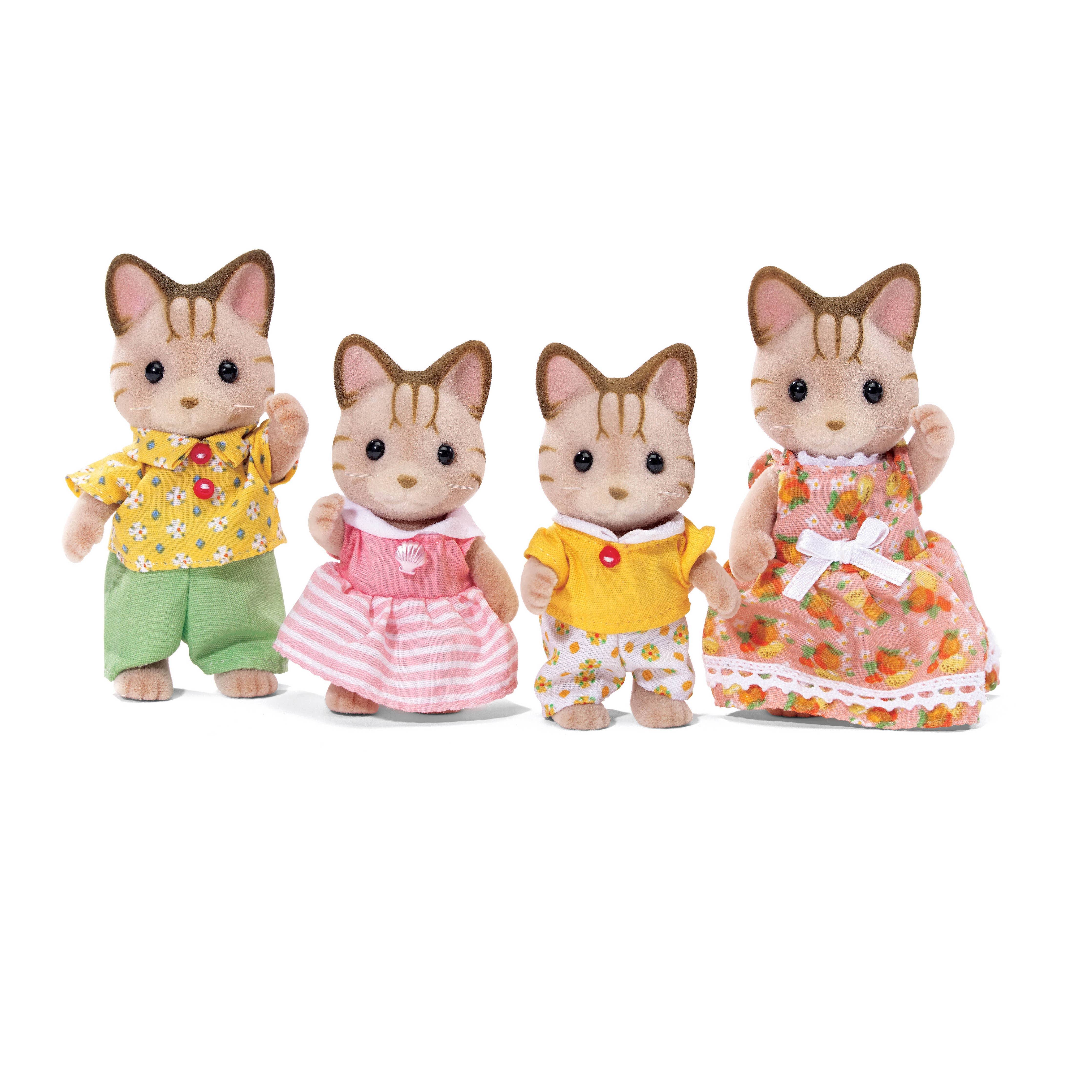 Calico Critters Sandy Cat Family Doll - 4pcs
