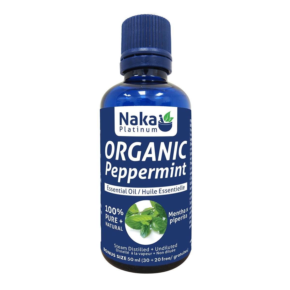 Naka Platinum Organic Peppermint Essential Oil, 50ml