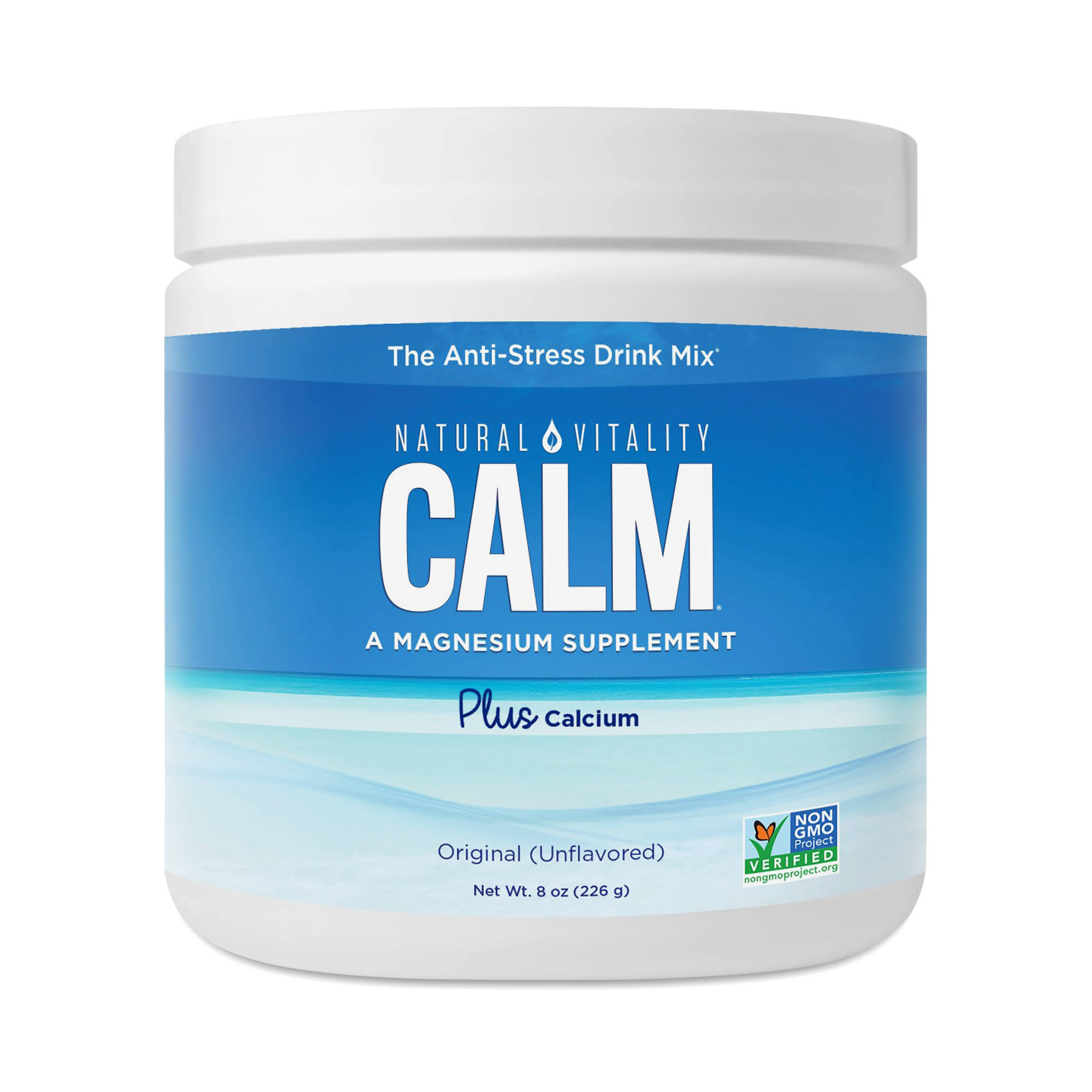 Natural Vitality Calm The Anti-stress Drink Mix Plus Calcium Original (Unflavored) 8 oz (226 g)